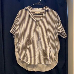 Madewell striped collared shirt - size S
